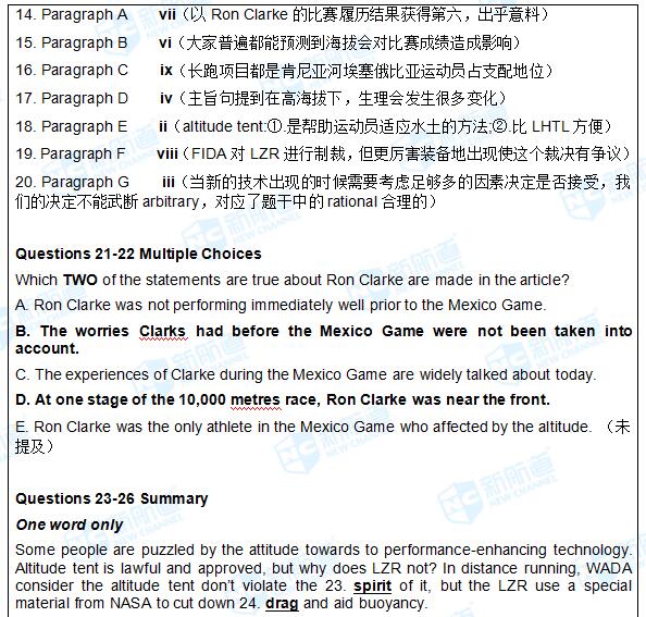 6.8雅思考試機經