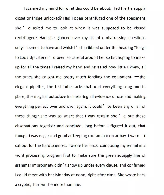 SAT考試閱讀小說內(nèi)容