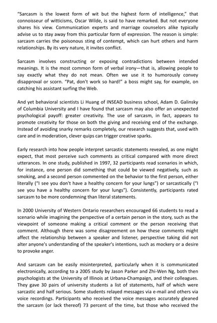 5.4日SAT考試閱讀部分 5.4日SAT考試閱讀部分