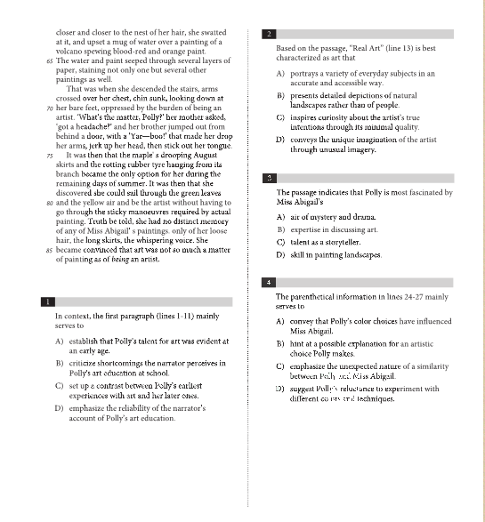 10月SAT亞太考試真題 10月SAT亞太考試真題