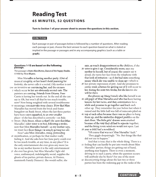 8月SAT北美真題 8月SAT北美真題