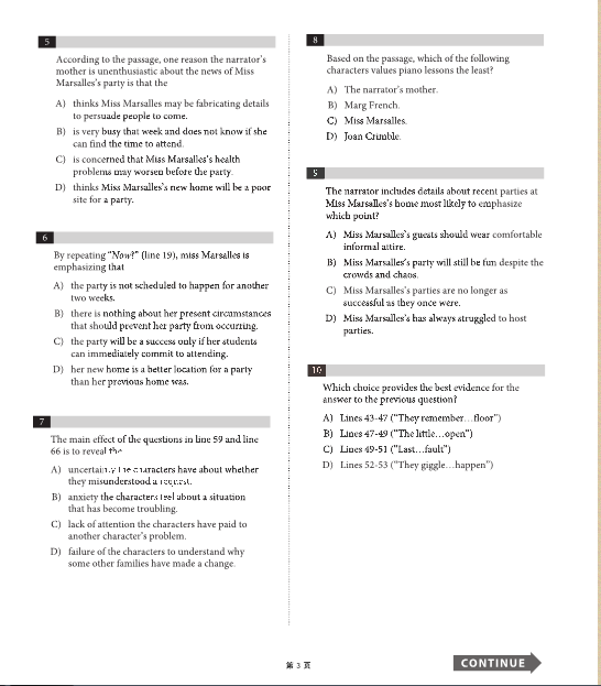 8月SAT北美真題 8月SAT北美真題