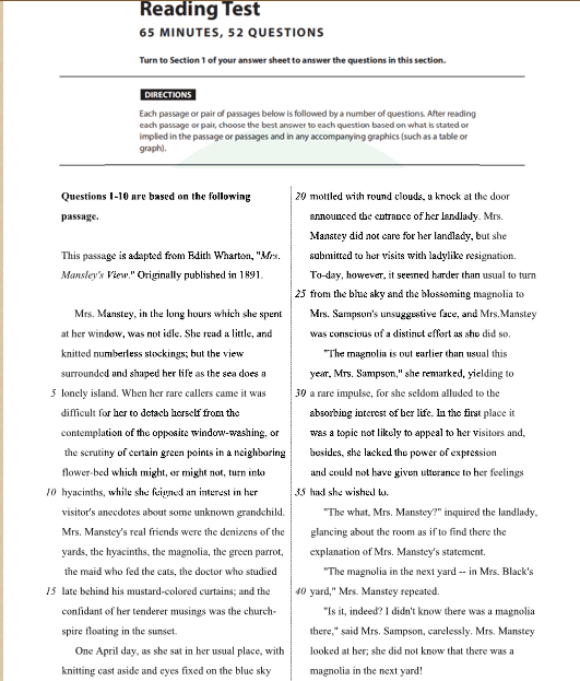 5月SAT亞太真題 5月SAT亞太真題