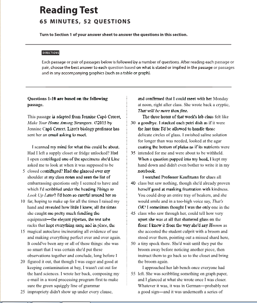 3月亞太SAT真題 3月亞太SAT真題