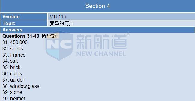 2015年11月7日雅思聽力機經回憶
